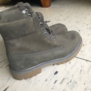 Grey Timberland Boots